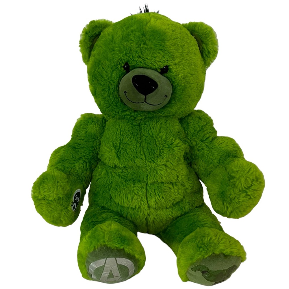 B-A-B Build A Bear Avengers Marvel Hulk Green Bear With Muscles/Six Pack